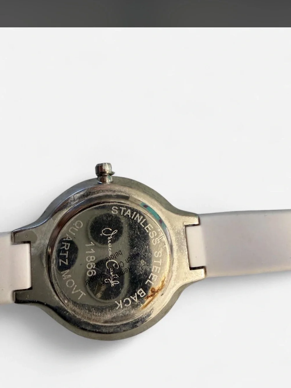 Stylish Black & White Patterned Strap Watch